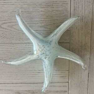 Elegant Glass Starfish Sculpture